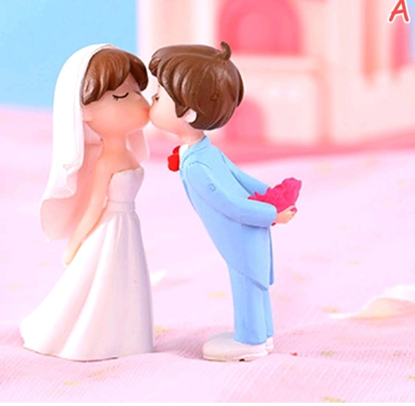 Miniature Wedding Couple Pair