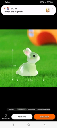Glow In Dark Rabbit-8 Pcs
