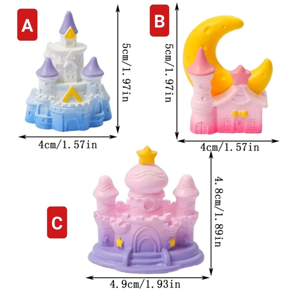 Miniature Fairy Castle -3 Pcs - All 3