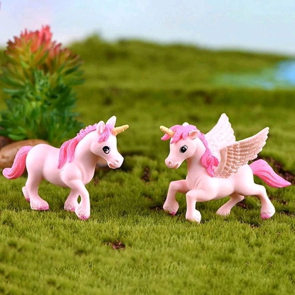 Miniature Cute Unicorn Set - 2 Pcs