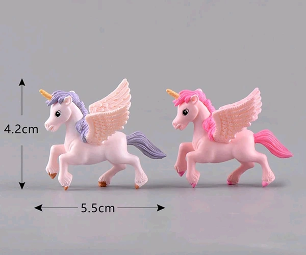 Miniature Cute Unicorn Set - 2 Pcs