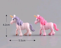 Miniature Cute Unicorn Set - 2 Pcs