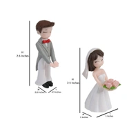 Miniature Wedding Couple Pair