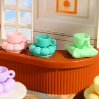 Miniature Cups & Saucer Pintestry  - 2 Sets (2 Cup+ 2 Saucer)