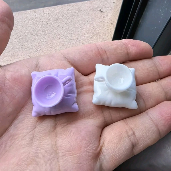 Miniature Cups & Saucer Pintestry  - 2 Sets (2 Cup+ 2 Saucer)