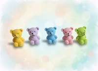 Miniature Teddy Bear 4 Pc