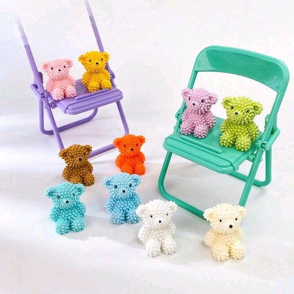 Miniature Teddy Bear 4 Pc - 1.5/1.25 Inch