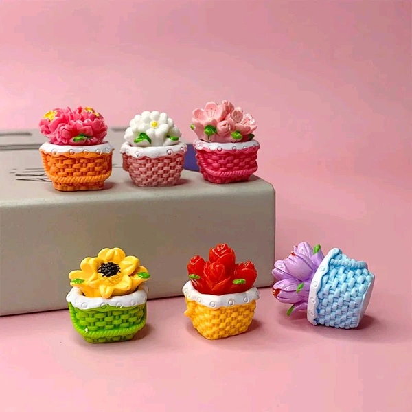 Miniature Flower Basket-3 Pc