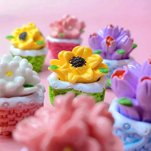 Miniature Flower Basket-3 Pc