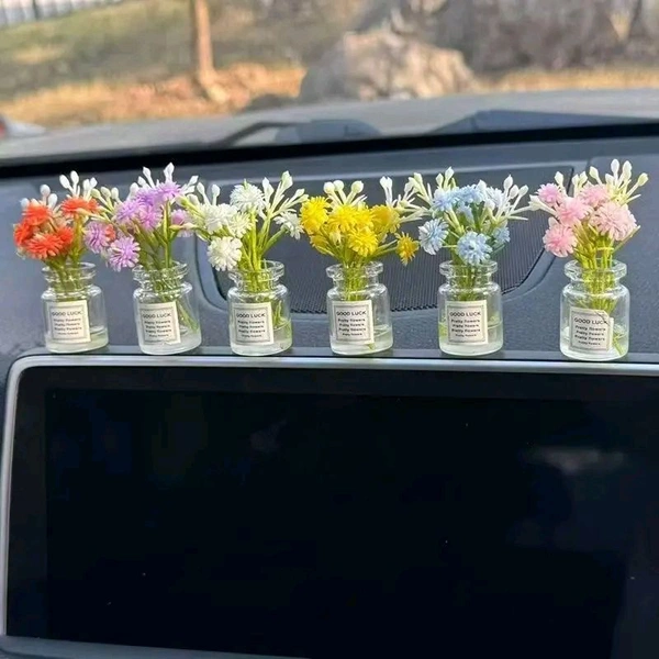 Miniature Good Luck Flower Vase-3 Pcs - 2.5 Inch Height