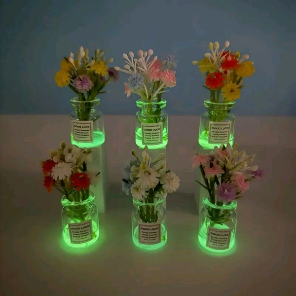 Miniature Good Luck Flower Vase-3 Pcs - 2.5 Inch Height