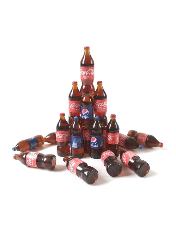 Miniature Pepsi/ Coca Coal Bottle - 10 Pcs