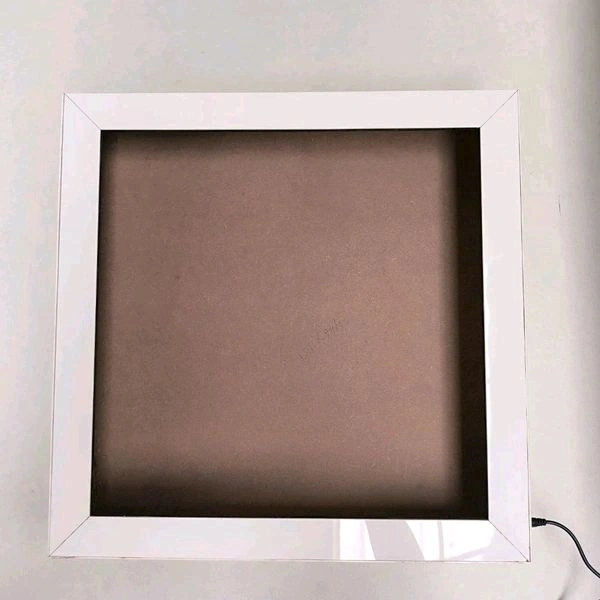 MDF Shadow Box With White Acrylic Front - 12/12/3 Inches