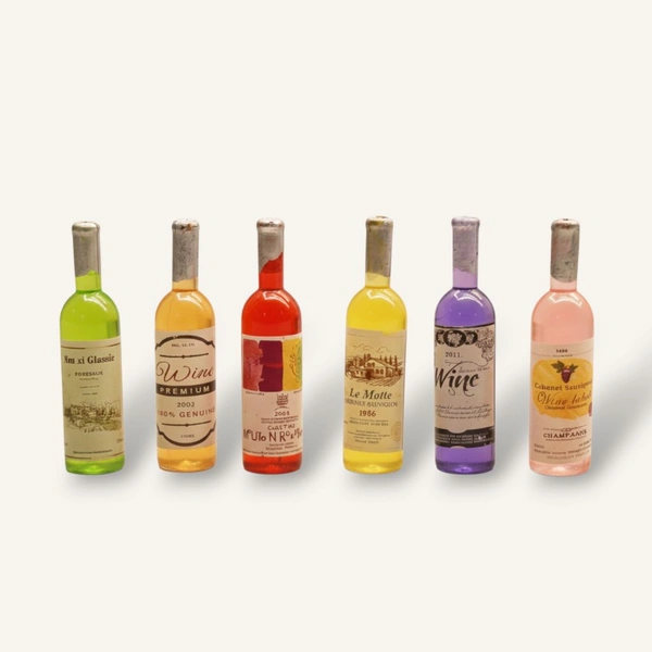 Miniature Wine Bottles -5 Pc