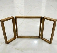 Teakwood Sagwan 3 Part Foldable Frame - 9/6/2.5"