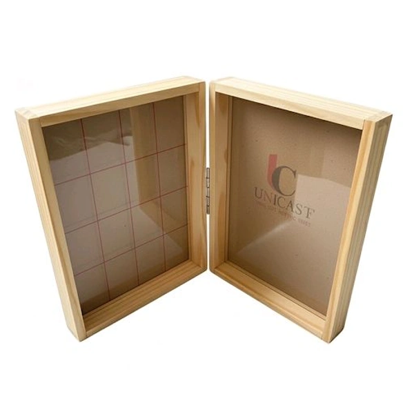 Pinewood Book Frame / Pinewood Floating Frame - 8/6/3" each side