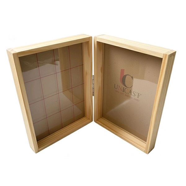 Pinewood Book Frame / Pinewood Floating Frame - 8/6/3" each side