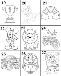 Kids DIY Kit nameboard-1 - 8/4 inch, 4+2.5 mm, 5 sets