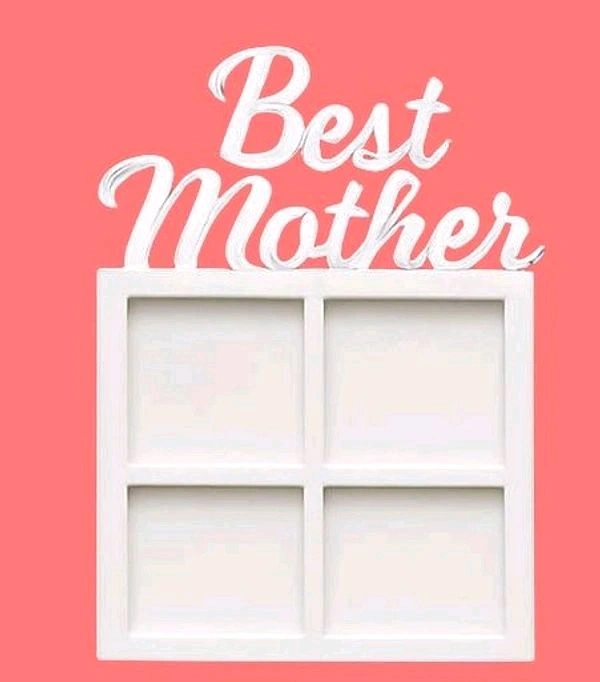 Best Mother Photo Fridge Magnet- White Acrylic - 10 pcs