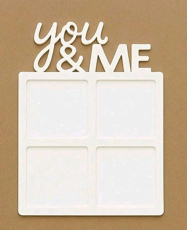 Couple Photo Fridge Magnet- White Acrylic - 10 pieces