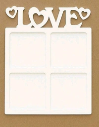 Couple Love Photo Fridge Magnet- White Acrylic - 10 pcs