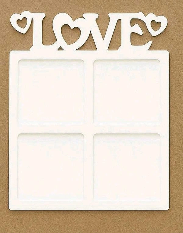Couple Love Photo Fridge Magnet- White Acrylic - 25 pcs