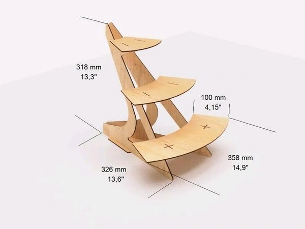Curve Product Display Stand