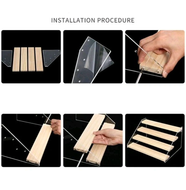 4 Tier Multi Purpose Product Display Rack / Counter Product Riser
