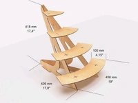 Round Display Stand Shelves - Set of 3