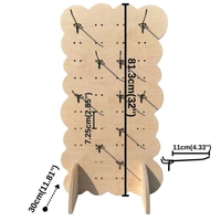 Pegboard Display Stand - 10 hooks