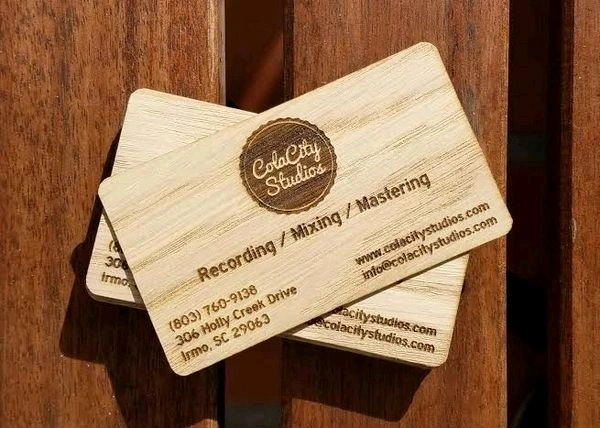 Wooden Business Card - 100 pcs