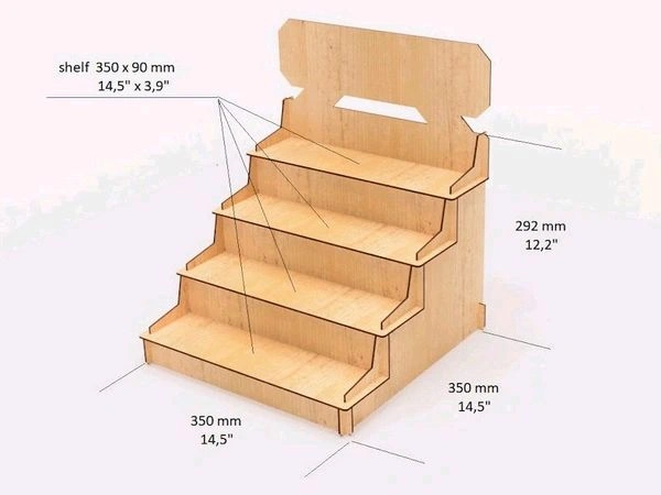 Combo Tiered Display Stand - Set Of 3