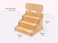 Combo Tiered Display Stand - Set Of 3