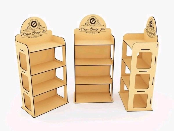 Tiered Display Stand With Branding Space-2 Pcs