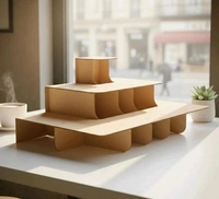 Tiered Display Stand Modern Counter Display Shelf for Stickers, Coasters & Small Products