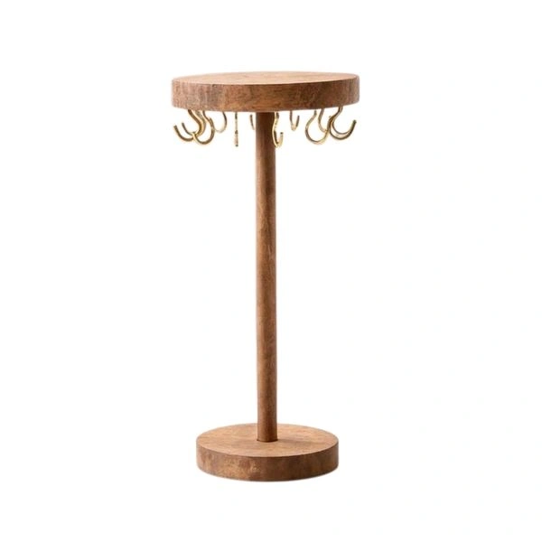 DIY Necklace Chain Display Stand - Brown