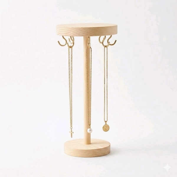 DIY Necklace Chain Display Stand - Natural beige