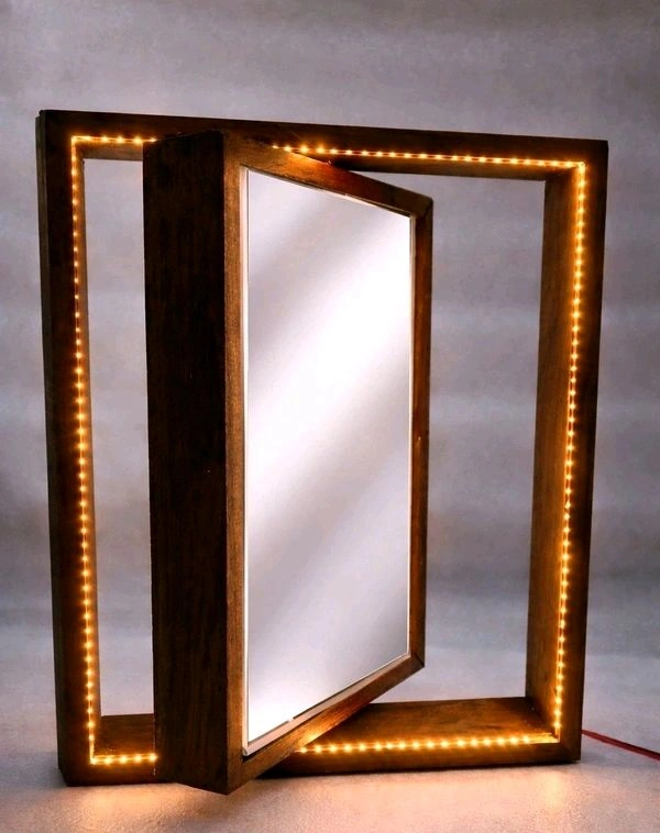 LedyTeak Wood Rotating Frame / Floating Frame / Varmala Preservation - 12/9/1.5"