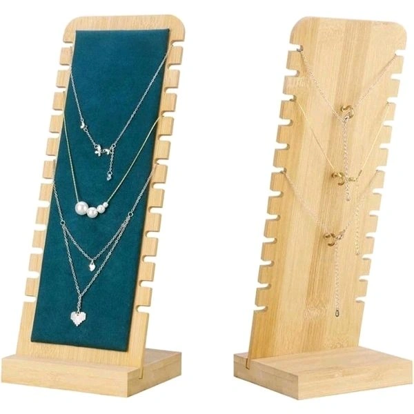Wooden Necklace Display Holder