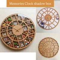 Miniature Memories Clock Shadow Box - 16 Inch diameter