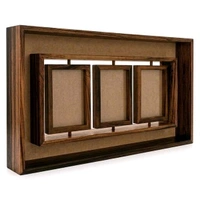 Teakwood Rotating Photo Frame / Teakwood Rotating Resin Preservation Frame - Acrylic base for side border frame