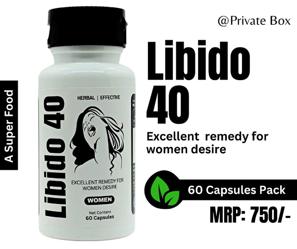 LIBIDO 40 CAPSULE (Excellent Remedy For Women Desire )