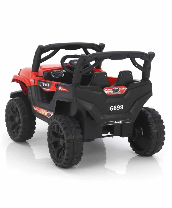 STC Battery Operated Ride On Jeep With Remote Control - L 82 x B 40 x H 42 cm, Blue