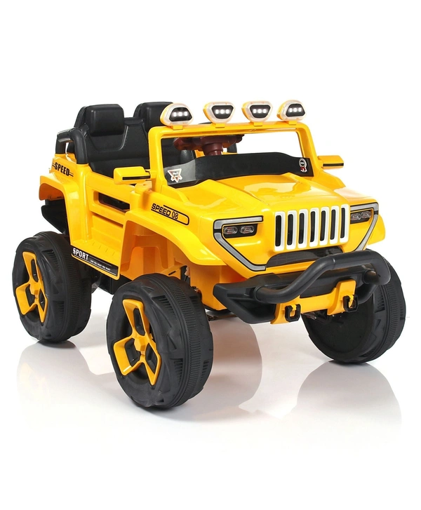 Bugatti Two Seater Jeep Ride On with Light & Sound - Yellow