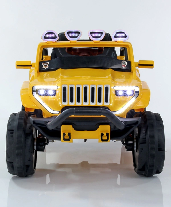 Bugatti Two Seater Jeep Ride On with Light & Sound - Yellow
