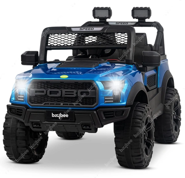 Stc POBO 2 MOTOR JEEP UPTO 7 YEARS (4 Motor-upto 50kg) - Blue