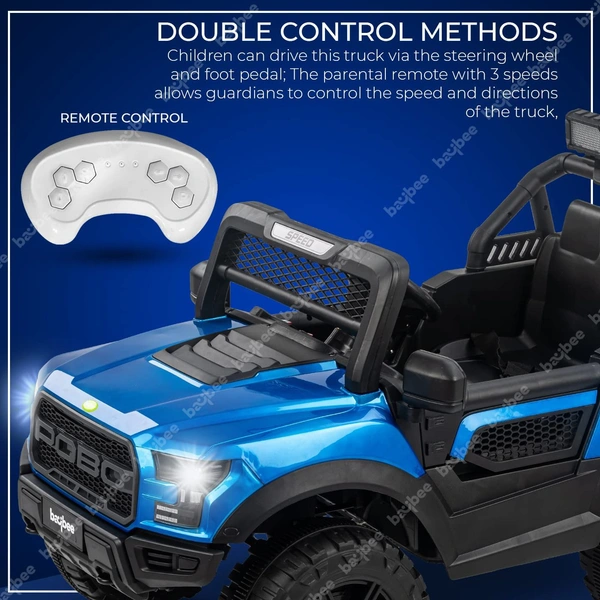 Stc POBO 2 MOTOR JEEP UPTO 7 YEARS (4 Motor-upto 50kg) - Blue
