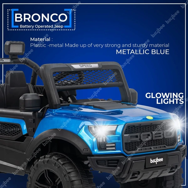 Stc POBO 2 MOTOR JEEP UPTO 7 YEARS (4 Motor-upto 50kg) - Blue