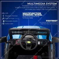 Stc POBO 2 MOTOR JEEP UPTO 7 YEARS (4 Motor-upto 50kg) - Blue