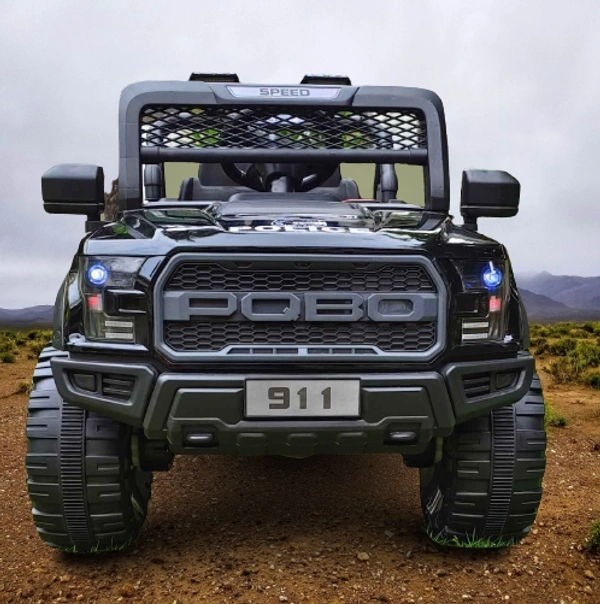 POBO 2 MOTOR JEEP UPTO 7 YEARS (4 Motor-upto 50kg) - Gray